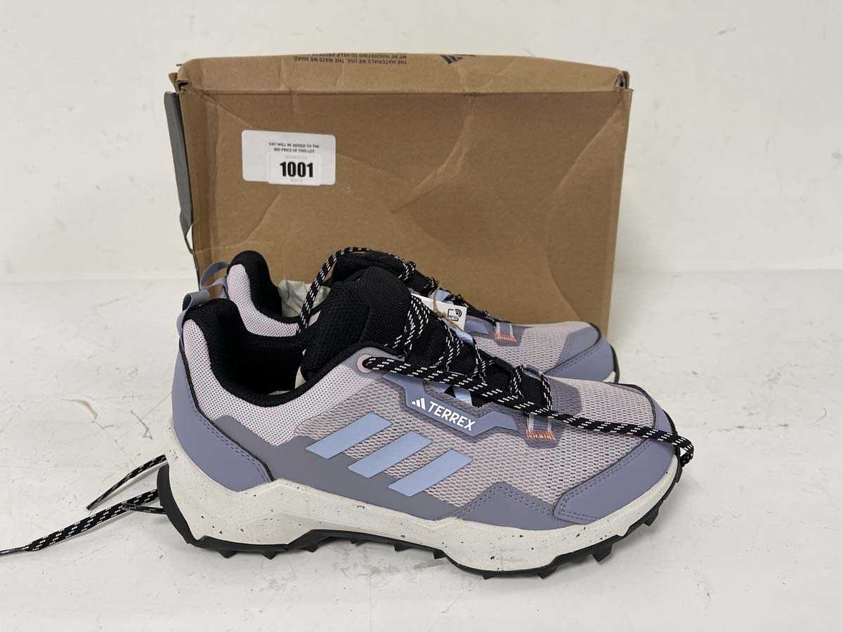 Lot 1001 - Adidas terrex AX4 W trainers in lilac size UK5....