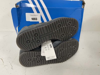 Lot 1003 - Adidas SL 72 RS trainers in grey size UK4 - boxed