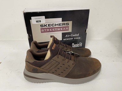 Lot Sketchers delson trainers in dark brown size...