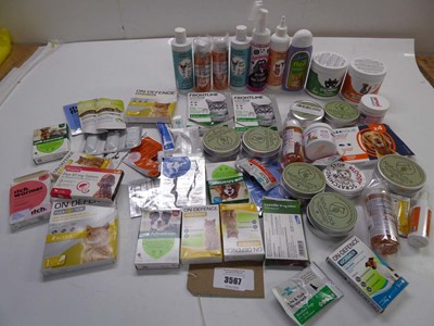 Lot 3567 - Pet health care products including Flea and...