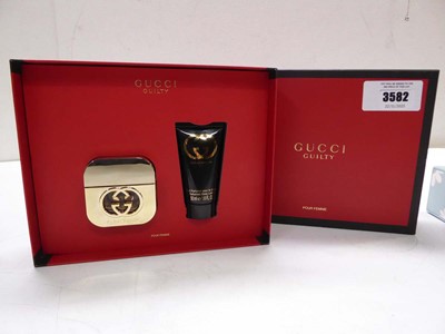 Lot 3582 - Gucci Guilty fragrance & body lotion gift set