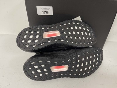 Lot 1038 - Adidas ultraboost 20 trainers in black size...