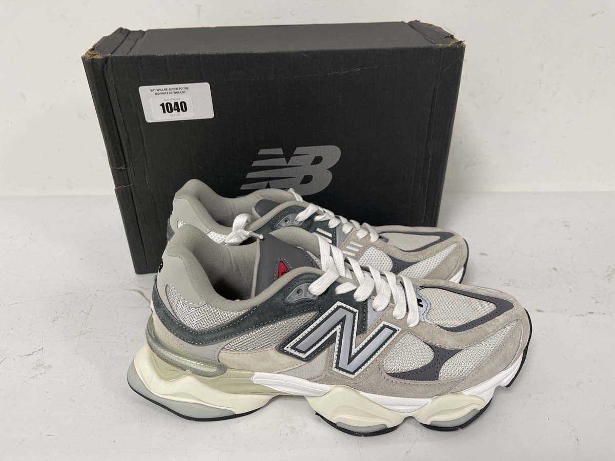 Lot 1040 - New Balance 9060 trainers in grey size UK10 -...