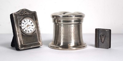 Lot 350 - A late 20th century silver mounted easel back...