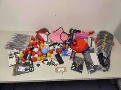 Lot 3713 - An assortment of sports and activates, items,...