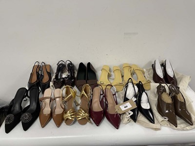Lot 12x Pairs of high heels in various styles to...