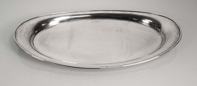 Lot 355 - An early 20th century silver serving tray of...