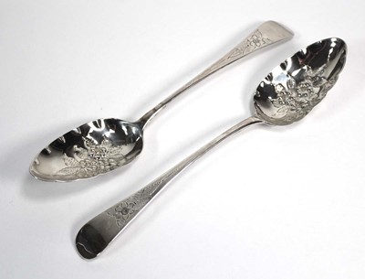 Lot 361 - A pair of George III silver old English...