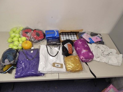 Lot 3721 - An assortment of sports items, includes Golf...
