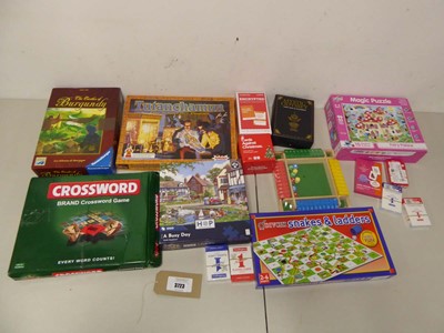 Lot 3723 - An assortment of games, includes Crossword,...