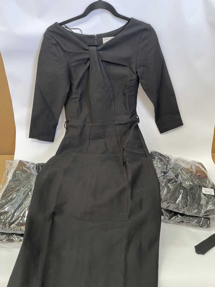 Lot 7x Zoe Vine Holly dresses in black, various sizes