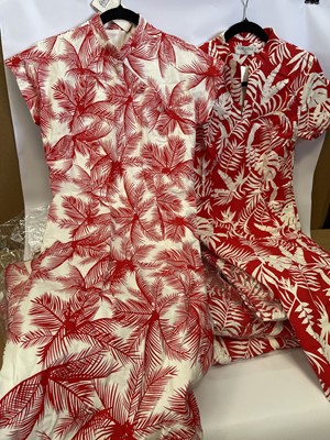 Lot 6x Zoe Vine Freida dresses in red floral...