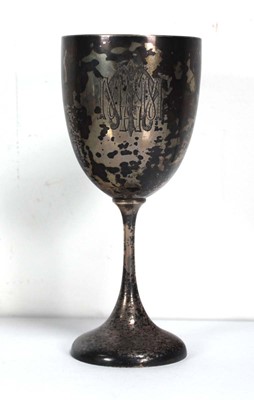 Lot 369 - An Anglo-Indian metalware goblet of typical...