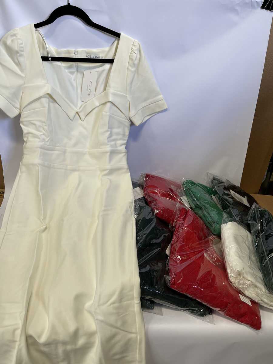 Lot 12x Zoe Vine dresses in various styles,...