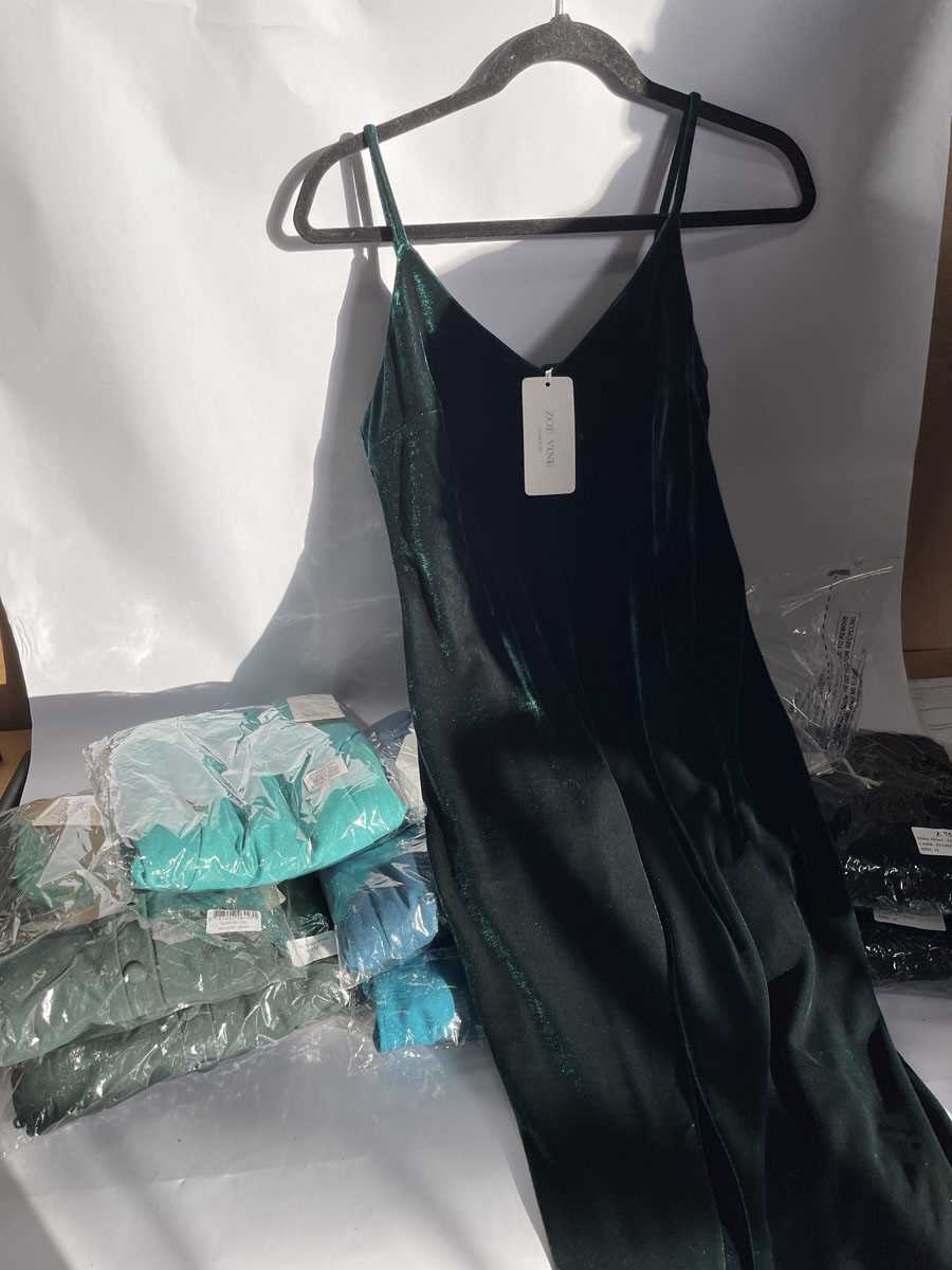 Lot 5x Zoe Vine Margot dresses in teal, 2x Vivinne...