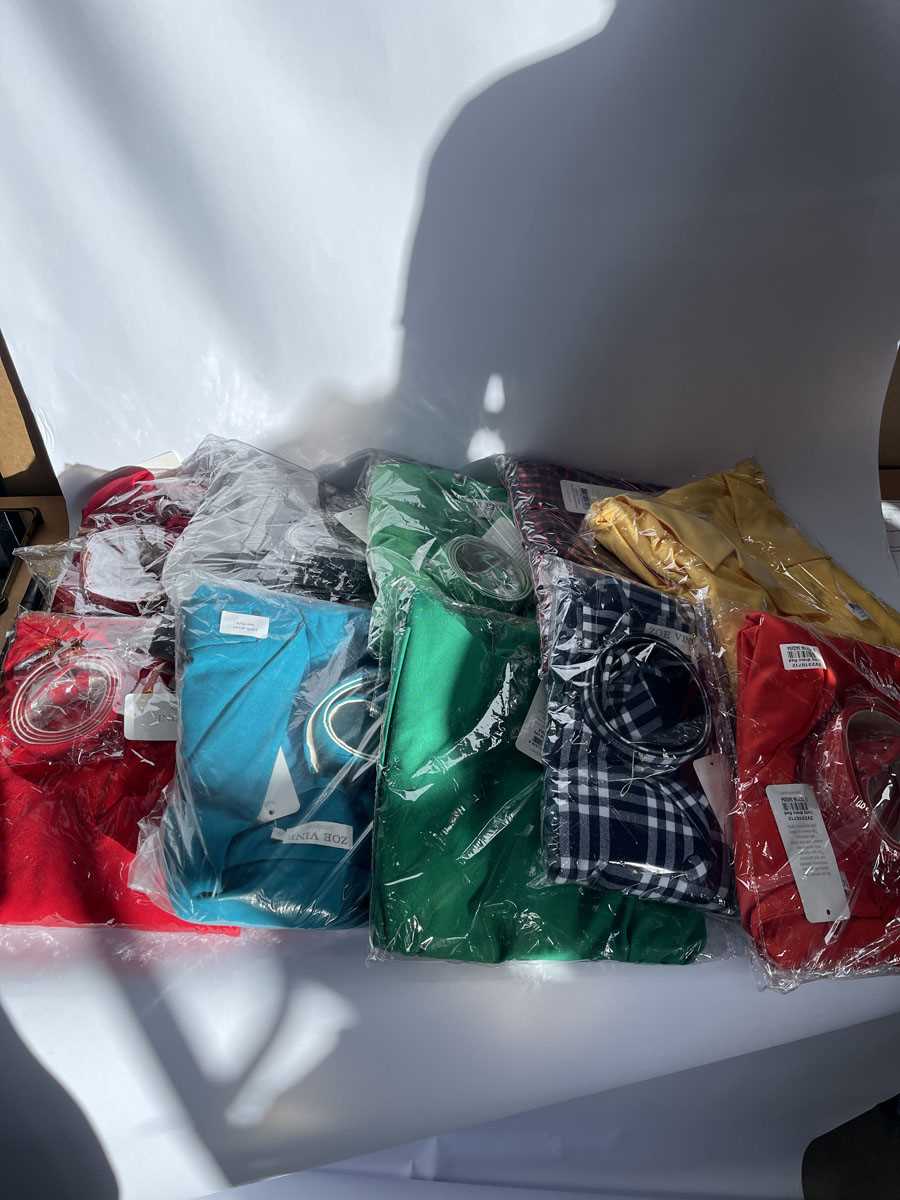 Lot 4x Zoe Vine Helen dresses in green and 6x...