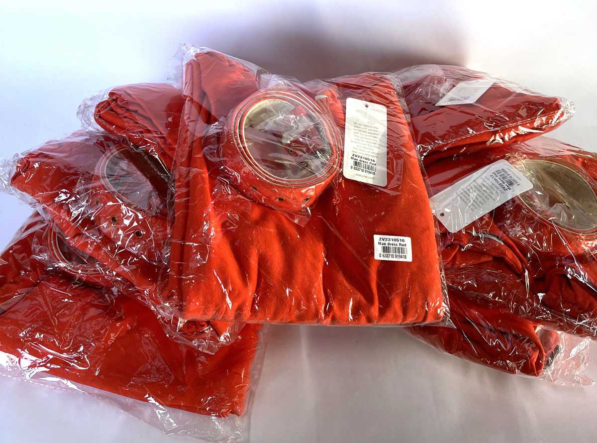 Lot 5x Zoe Vine Ivy dresses in red, orange and 5x...
