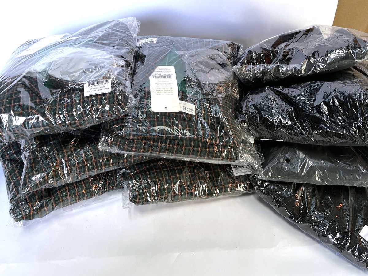 Lot 4x Zoe Vine Mabel dresses in green check and...