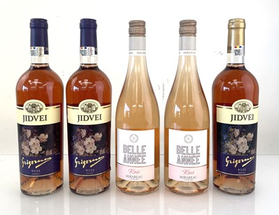 Lot 375 - 12 bottles of Rose, 5x Belle Annee Rose...