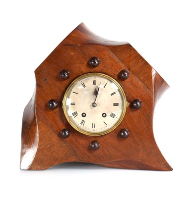 Lot 9 - A First World War Era clock, the French 8-day...