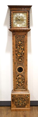 Lot 11 - A 17th century and later longcase clock, the 9....