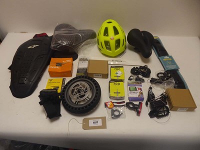 Lot 4612 - Selection of bicycle parts and accessories to...