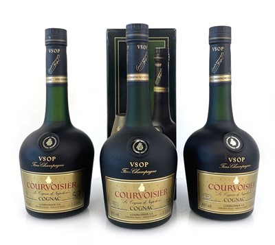 Lot 85 - 3 bottles of Courvoisier VSOP Fine Champagne...