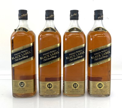 Lot 86 - 4 bottles of Johnnie Walker Black Label 12...
