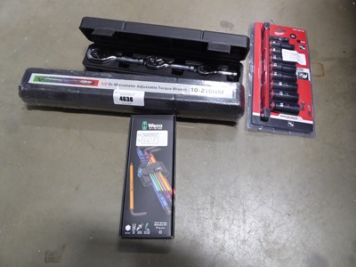 Lot 4638 - Selection of tools to include Milwaulkee...