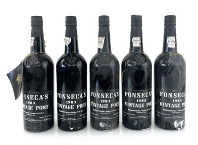 Lot 257 - 5 bottles of Fonseca's 1983 Guimaraens Vintage...