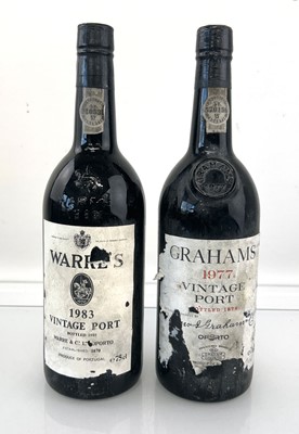 Lot 270 - 2 bottles of Vintage Port, 1x 1977 W & J...