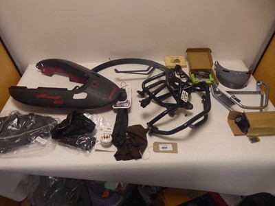 Lot 4654 - Selection of bicycle and motorbike parts and...