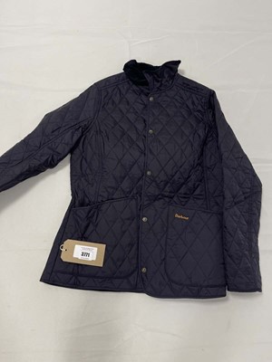 Lot 3771 - Barbour annadale quilt coat in navy size 14...