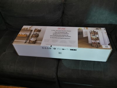 Lot 1319 - Boxed Seville Classics 3 tier storage basket...