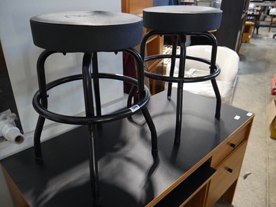 Lot 1346 - 2 adjustable height fender metal framed...