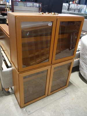 Lot 1350 - Assorted Tapley teak wall unit modules