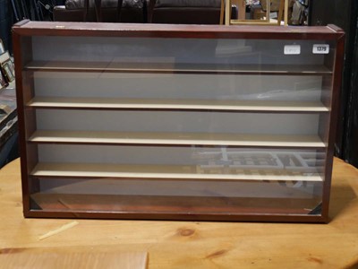 Lot 1379 - Wooden framed die cast vehicle display case