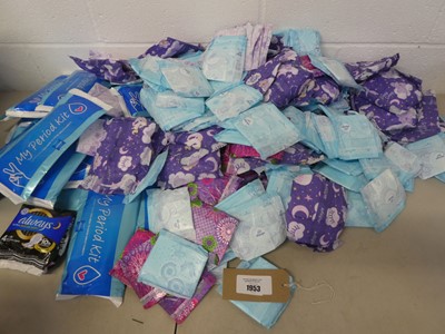 Lot 1953 - A bag containing a large qty of sanitary products