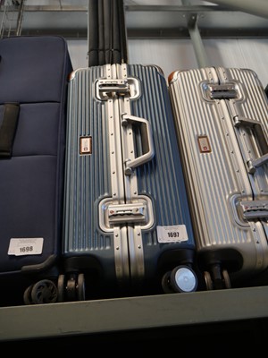 Lot 1697 - Small blue Swiss Military suitcase