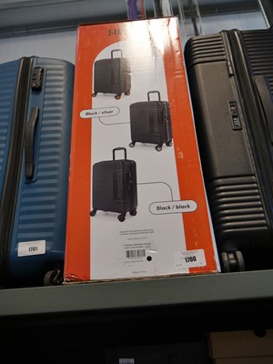Lot 1700 - Boxed set of 3 SuperDry suitcases in black