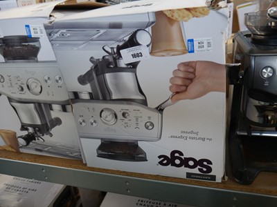 Lot 1603 - Sage Barista Express Impress coffee machine in...