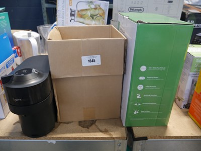 Lot 1645 - Box containing various pots and microwave pots...