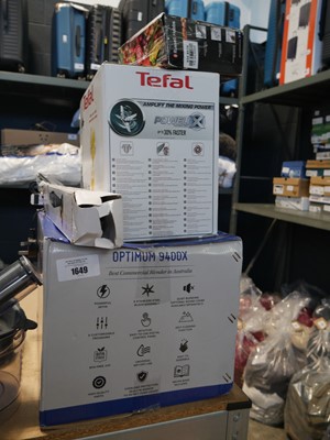 Lot 1649 - Optimum 9400X blender with Tefal blender,...