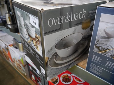 Lot 1611 - Over & Back dinnerware set, boxed