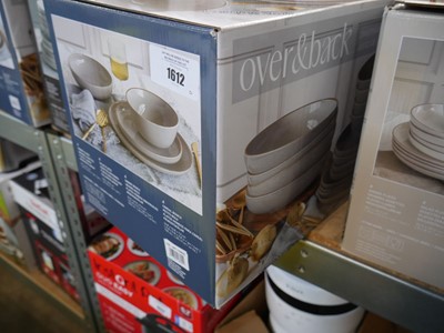 Lot 1612 - Over & Back dinnerware set, boxed
