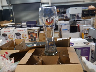 Lot 1658 - 3 boxes containing various drinking glasses...