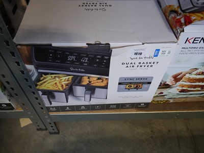 Lot 1619 - Sur la Table 7.5L dual basket air fryer