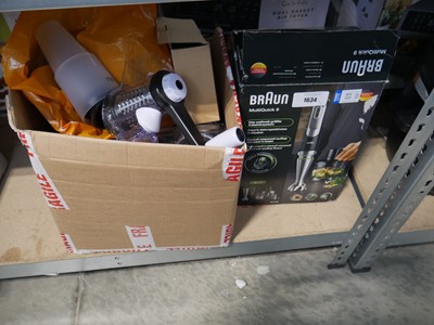 Lot 1634 - Braun MultiQuick 9 hand blender, together with...