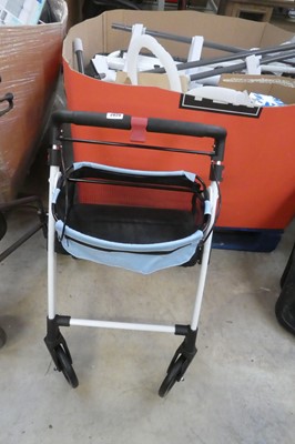 Lot 2024 - Days black and white 4 wheel collapsible rollator
