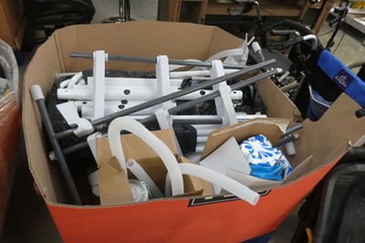 Lot 2027 - Pallet containing disassembled metal framed...